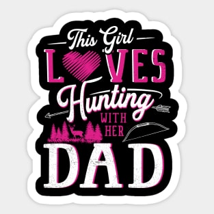 THIS GIRL LOVES HUNTING Sticker